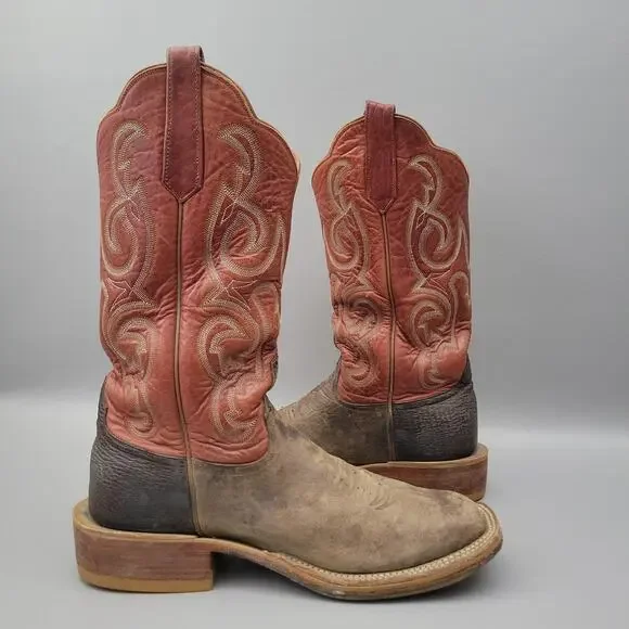 Vintage Rios of Mercedes Men’s Cowboy Boots Size 8.5 D Made In USA